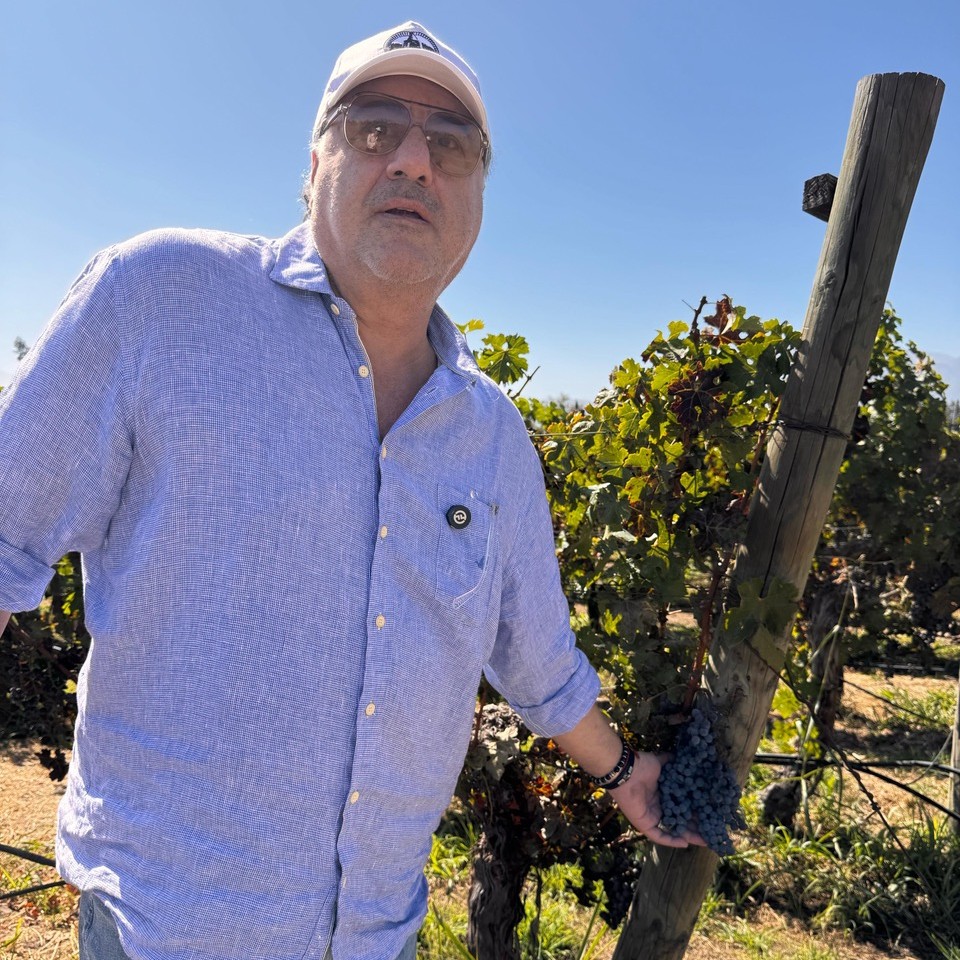 O wine hunter Vicente Jorge.