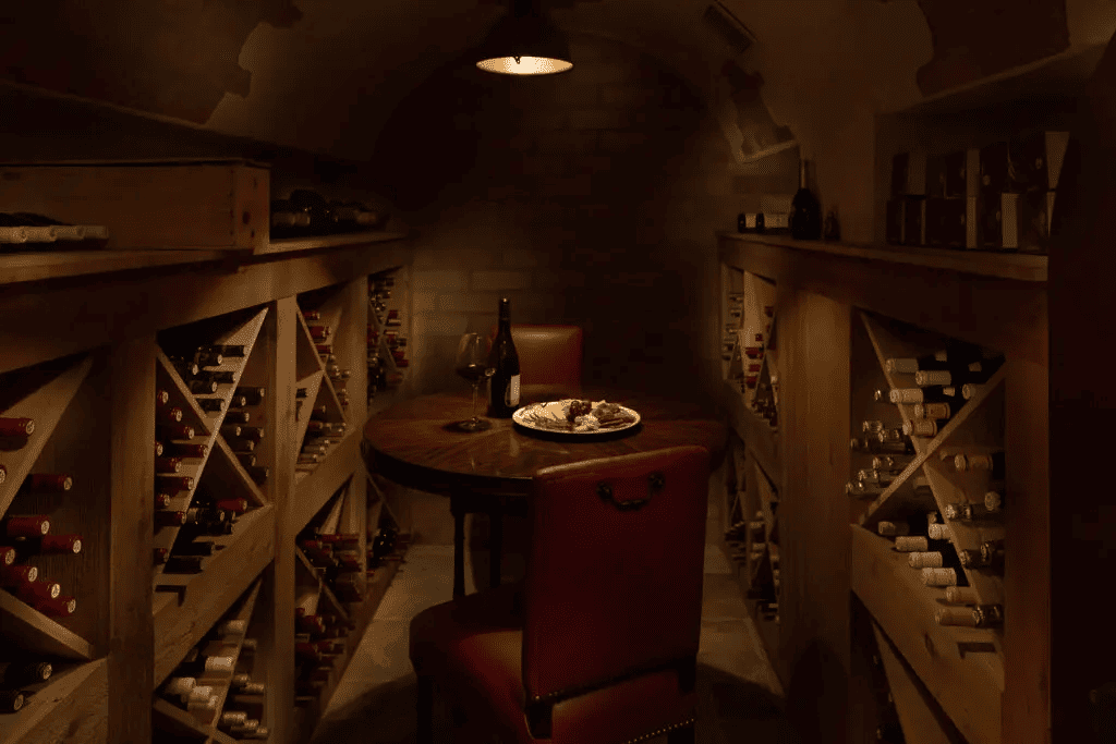 Adega luxuosa do Quintessence Hotel, no Caribe.