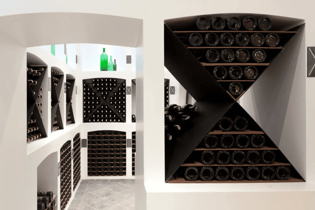 Adegas luxuosas do hotel The Yeatman.