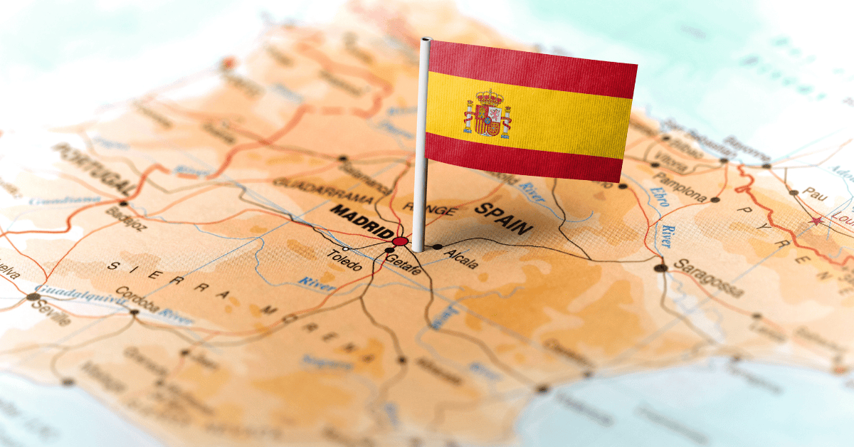 Mapa com algumas denominações do vinho na Espanha