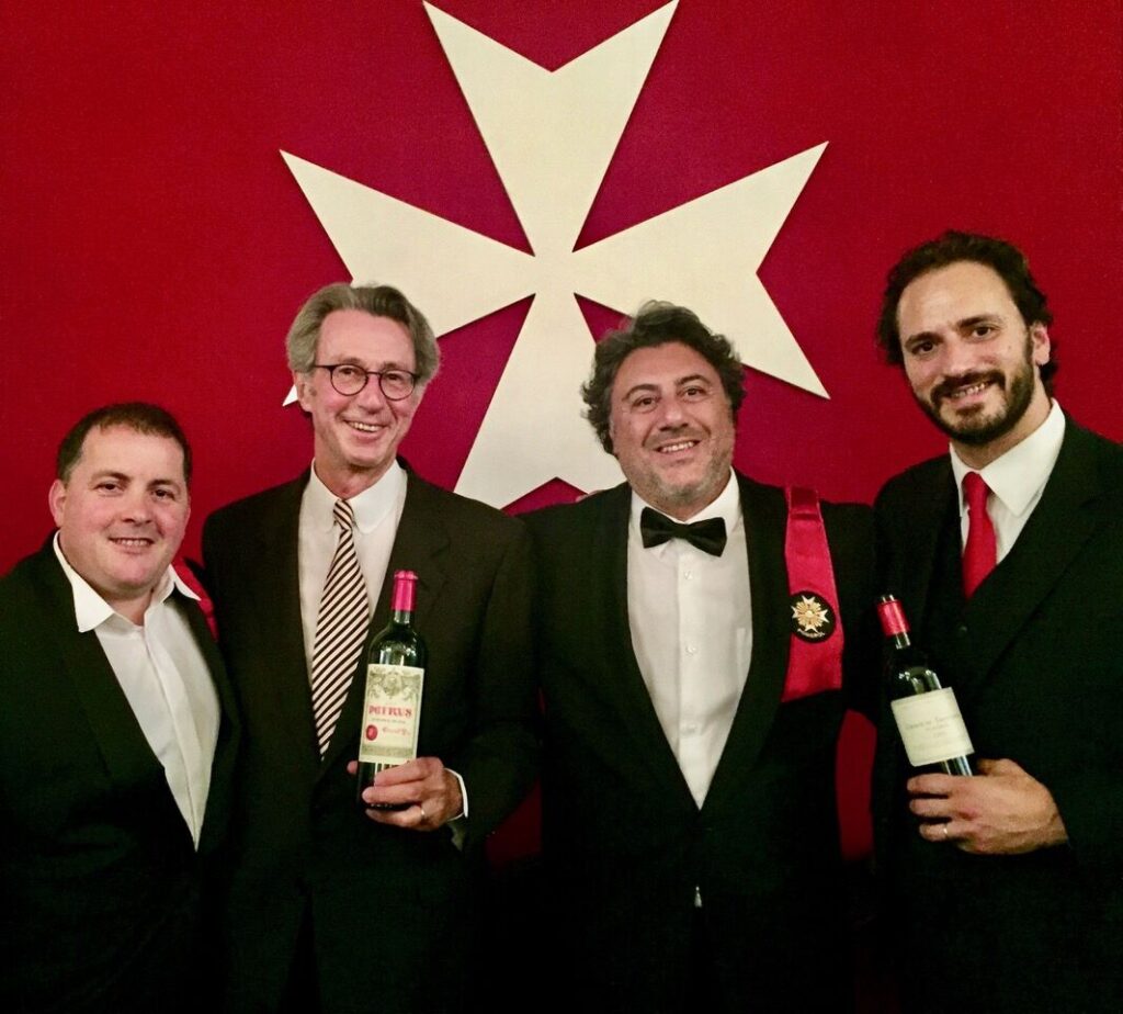 Manu Brandão, Vicente Jorge e Christian Moueix.